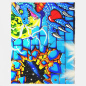 Drachenkunst Fleecedecke (Vorderseite)