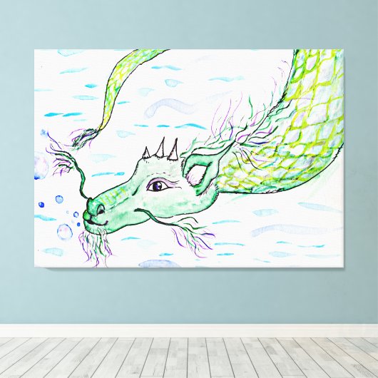 Drachenkunst Leinwand (Insitu (Holzboden))