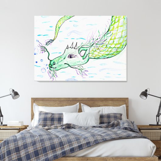 Drachenkunst Leinwand (Insitu (Schlafzimmer))