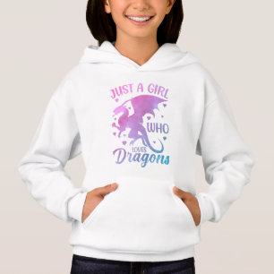 Drachenliebhaber niedlicher Girls Hoodie