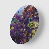 Drachenmagazin Runde Wanduhr (Winkel)