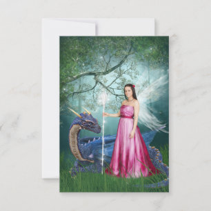 Drachenmagie Dankeskarte