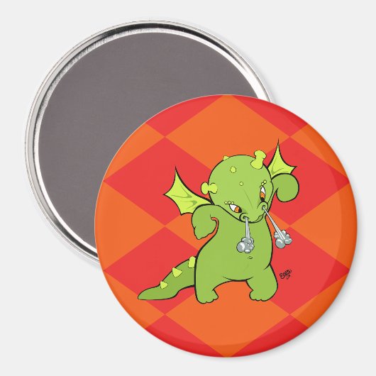 Drachenmagnet Magnet (Vorderseite/Rückseite)