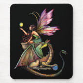 Drachenmaus und Drache von Molly Harrison Mousepad (Vorne)