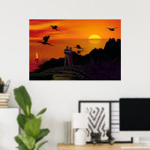 Drachenmigration Poster (Heimbüro)