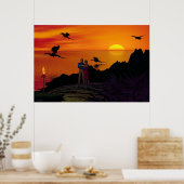 Drachenmigration Poster (Küche)