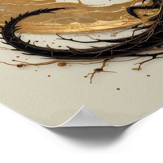 Drachenmondlicht Poster (Ecke)