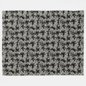 Drachenmuster 01.wx4x4.blue Gray BG Fleecedecke (Vorderseite (Horizontal))