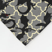 Drachenmuster 01.wx4x4.blue Gray BG Fleecedecke (Ecke)