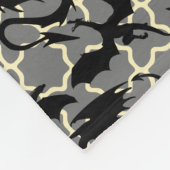 Drachenmuster 01.wx4x4.blue Gray BG Fleecedecke (Ecke)