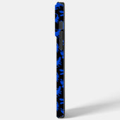 Drachenmuster 02 blue.bwx4 Black BG Case-Mate iPhone Hülle (Rückseite / Links)