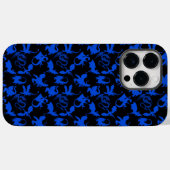 Drachenmuster 02 blue.bwx4 Black BG Case-Mate iPhone Hülle (Rückseite (Horizontal))