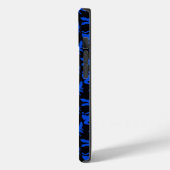 Drachenmuster 02 blue.bwx4 Black BG Case-Mate iPhone Hülle (Rückseite / Links)