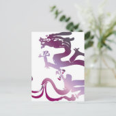 Drachenmuster 19 postkarte (Stehend Vorderseite)