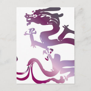 Drachenmuster 19 postkarte