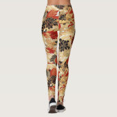Drachenmuster im japanischen Tattoo-Stil Leggings (Rückseite)