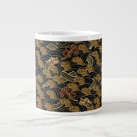 Drachenmuster Jumbo-Tasse (Vorderseite)