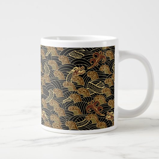 Drachenmuster Jumbo-Tasse (Rechts)