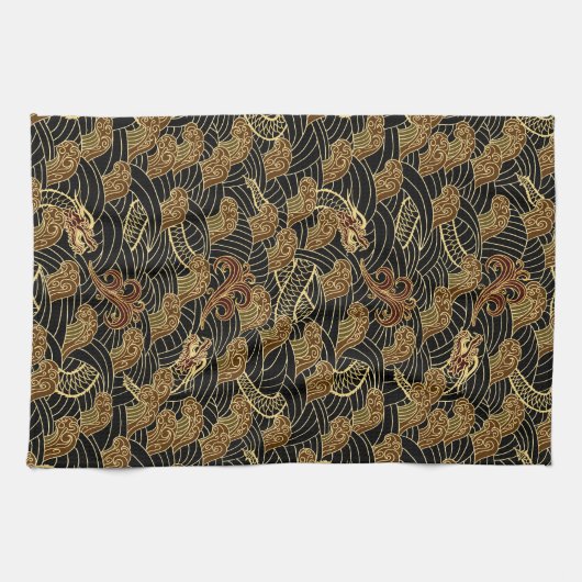 Drachenmuster Küchentuch (Horizontal)