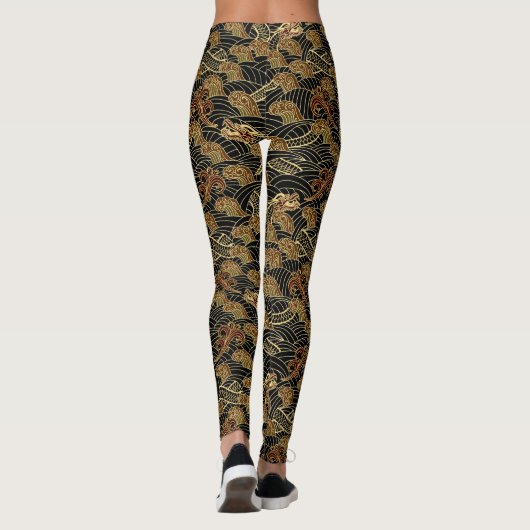 Drachenmuster Leggings (Rückseite)