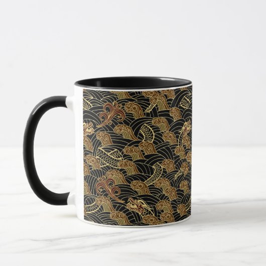 Drachenmuster Tasse (Links)