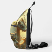 „Drachenmutter im goldenen Wald“ Crossbody Bag (Rechts)