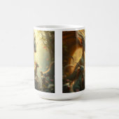 „Drachenmutter im goldenen Wald“ Kaffeetasse (Mittel)