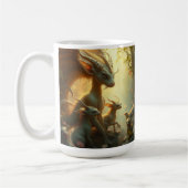 „Drachenmutter im goldenen Wald“ Kaffeetasse (Links)