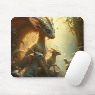 „Drachenmutter im goldenen Wald“ Mousepad