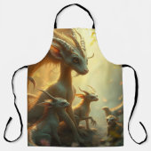 „Drachenmutter im goldenen Wald“ Schürze (Vorderseite)