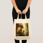 „Drachenmutter im goldenen Wald“ Tragetasche (Vorderseite (Produkt))