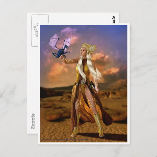 Drachenmutter Postkarte (Vorne/Hinten)