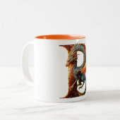 Drachenpaneel: Niedlicher Drachencup - Typ P Zweifarbige Tasse (Vorderseite Links)
