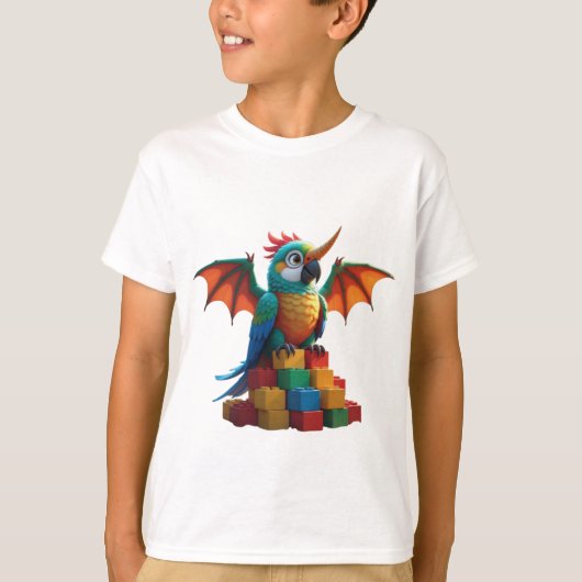 Drachenpapagei T-Shirt (Vorderseite)