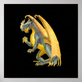 Drachenplakat für das Feueratmen Poster