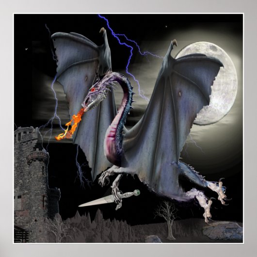 Drachenplakat Poster (Vorne)