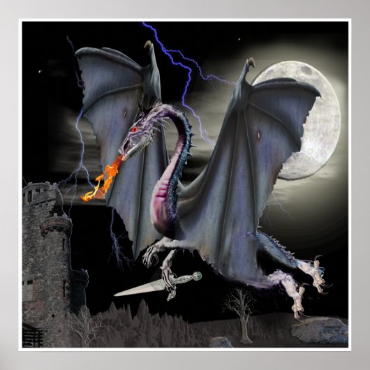 Drachenplakat Poster (Vorne)