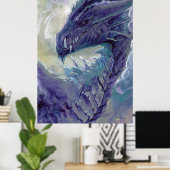 Drachenportrait: Lila Poster (Heimbüro)