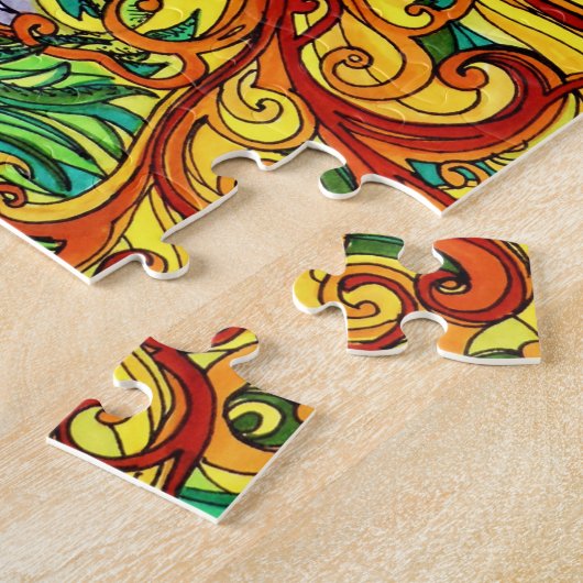 Drachenpuzzle aus Hartglas Puzzle (Seite)