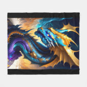 Drachenrealm 1 fleecedecke (Vorderseite (Horizontal))