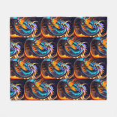 Drachenrealm 2 fleecedecke (Vorderseite (Horizontal))