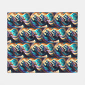 Drachenreich 3 fleecedecke (Vorderseite (Horizontal))