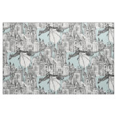 Drachenreich Winterblau Stoff (Fat Quarter (45,7 x 55,9 cm))