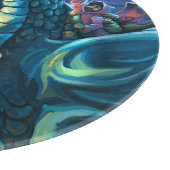 Drachenreiter und Zauberer Schneidebrett (Ecke)