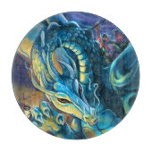 Drachenreiter und Zauberer Schneidebrett (Vorderseite)