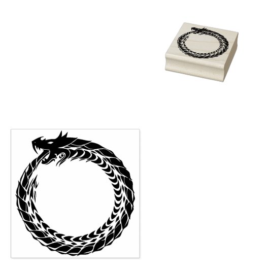 Drachenring-Briefmarke Gummistempel (Stempel)