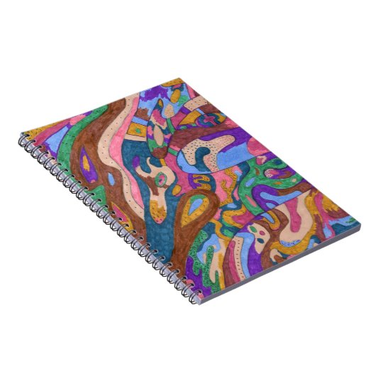 "Drachenritt" Original Abstrakt Notizblock (Rechte Seite)