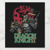 Drachenritter Weinetikett (Einzelnes Label)