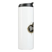 Drachenritter Zitat Inspiration Satz Thermosbecher (Nach links gedreht)