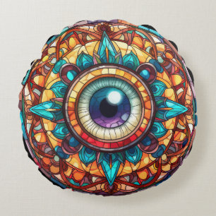 Drachens Auge Rundes Kissen